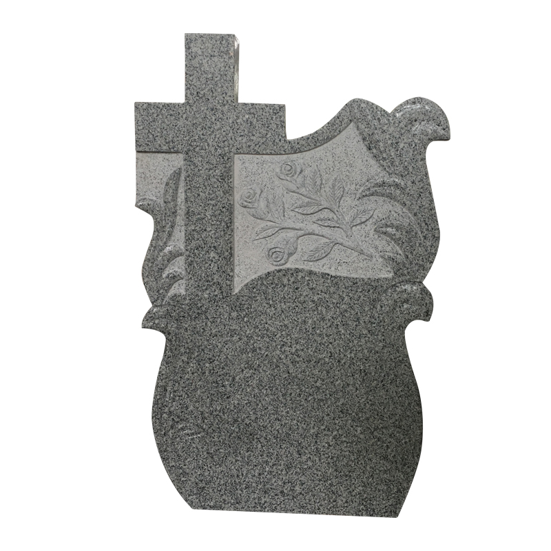 Grey-G603-granite-cross-headstone-Romania-headstones-for-graves-1