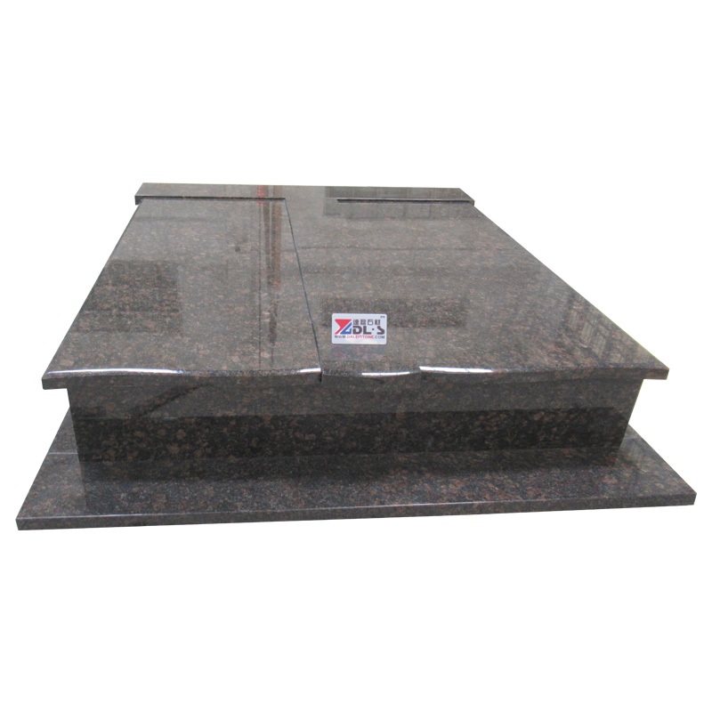 Tan-Brown-Granite-Grave-Stones-Design-Traditional-Tombstone-Set