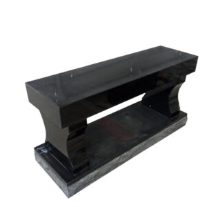 Absolute Black American Style Granite Memorial Benches