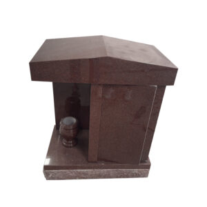 Red Tombstone with Imperial Red Granite