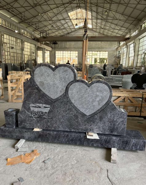 Bahama Blue Granite for Design Tombstone