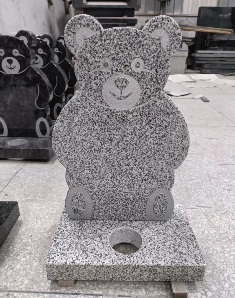 Teddy Bear Granite Headstone 3