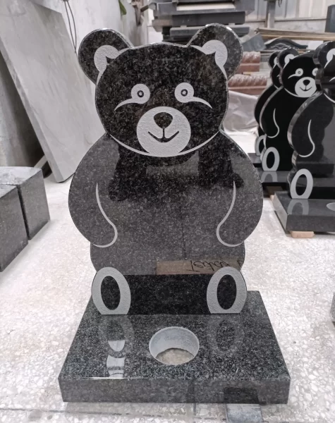 Teddy Bear Granite Headstone 4