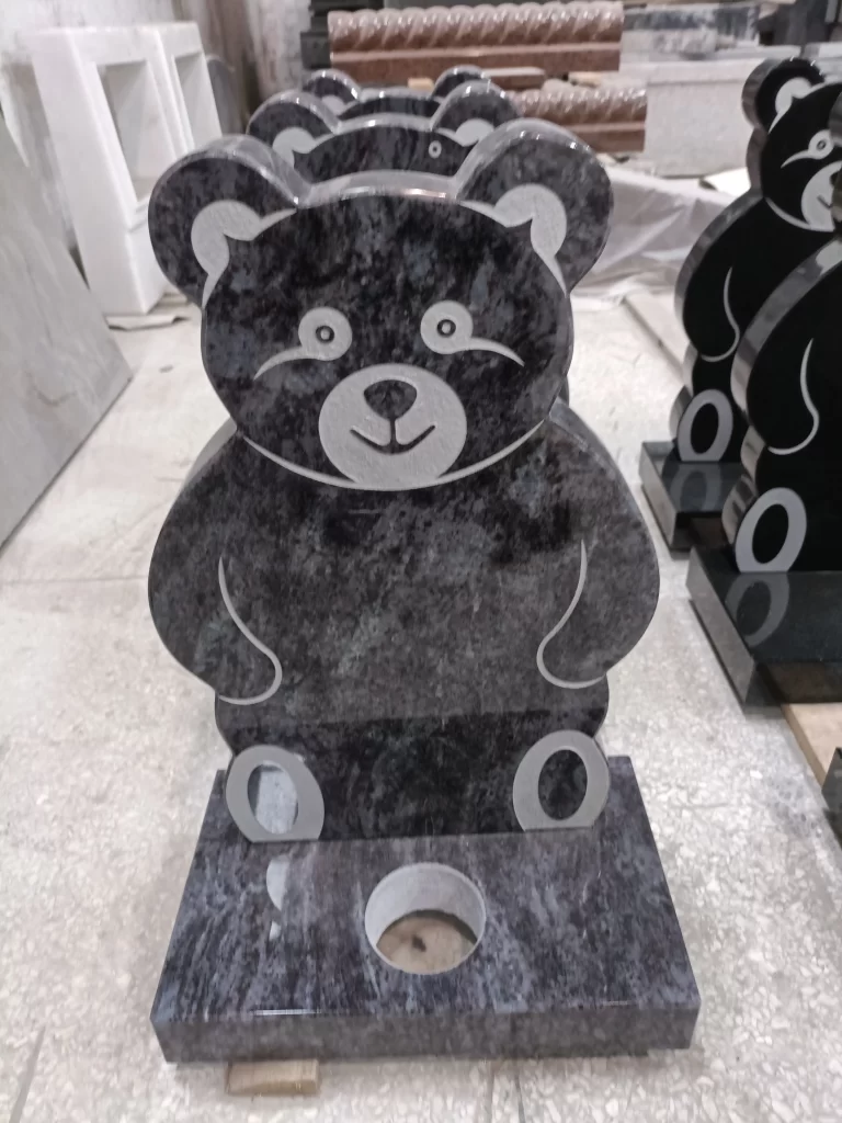 Teddy Bear Granite Headstone 8