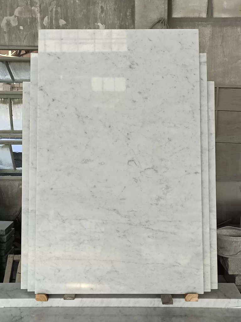 Carrara White Marble Tombstone 6